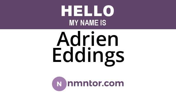Adrien Eddings