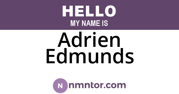 Adrien Edmunds