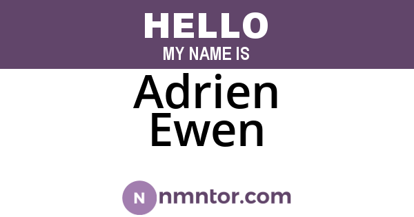 Adrien Ewen