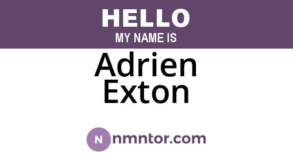 Adrien Exton