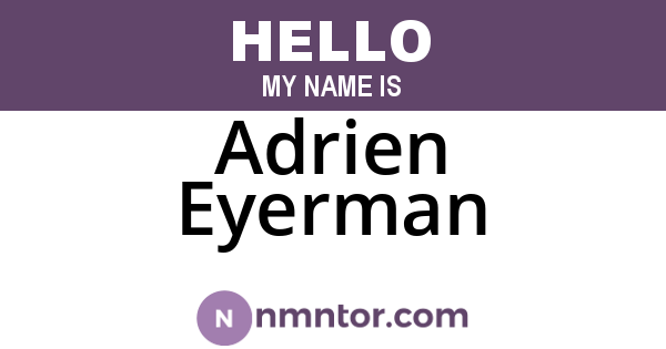 Adrien Eyerman