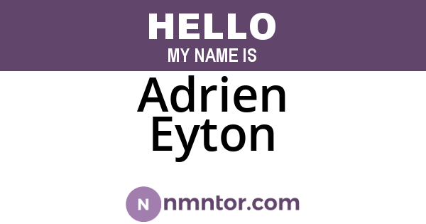 Adrien Eyton
