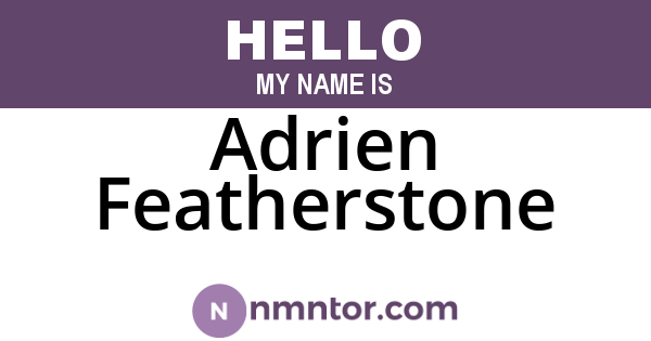 Adrien Featherstone
