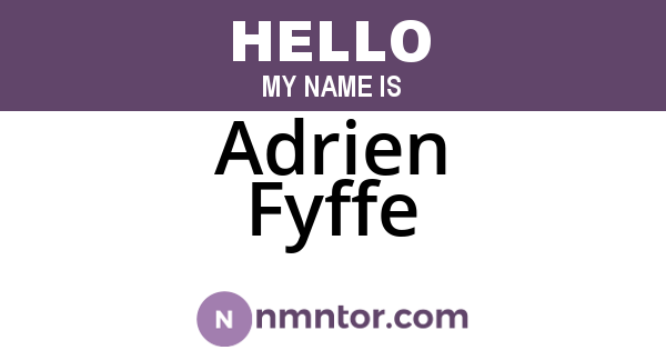 Adrien Fyffe