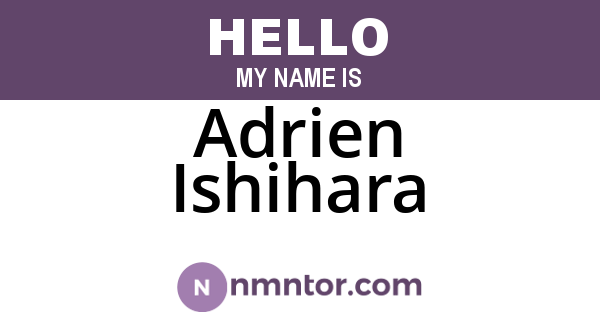 Adrien Ishihara