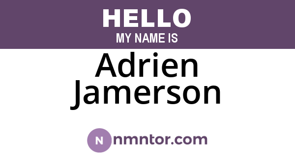 Adrien Jamerson