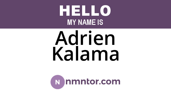 Adrien Kalama