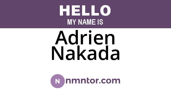 Adrien Nakada