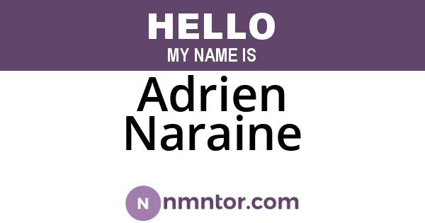 Adrien Naraine