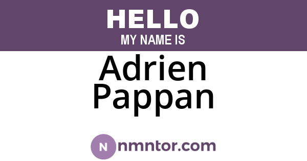 Adrien Pappan