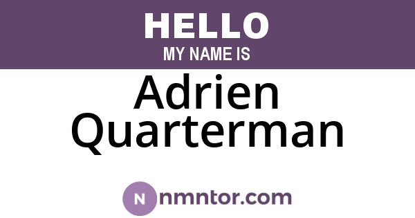 Adrien Quarterman