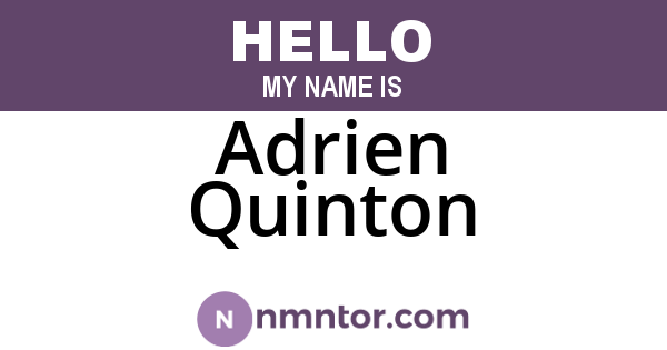 Adrien Quinton
