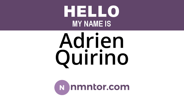 Adrien Quirino