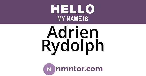 Adrien Rydolph