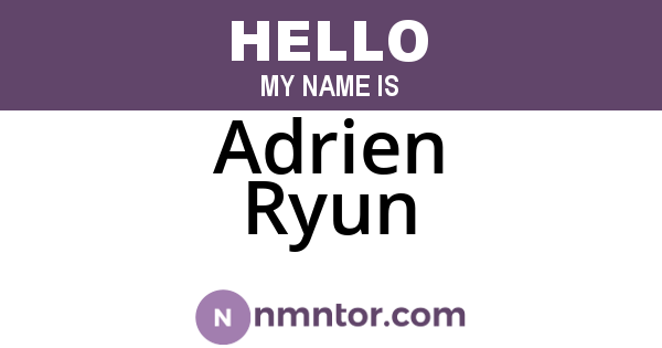 Adrien Ryun
