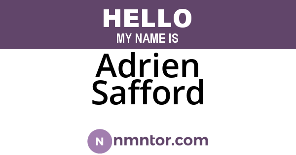 Adrien Safford