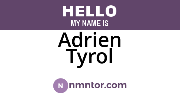 Adrien Tyrol
