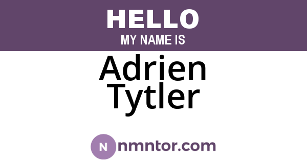 Adrien Tytler