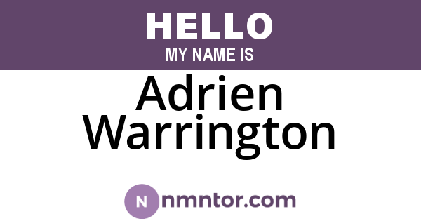 Adrien Warrington