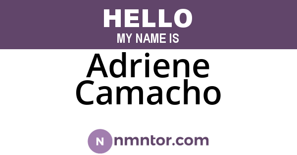 Adriene Camacho
