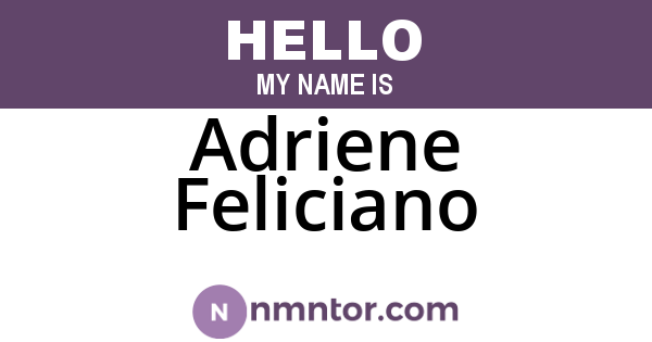 Adriene Feliciano