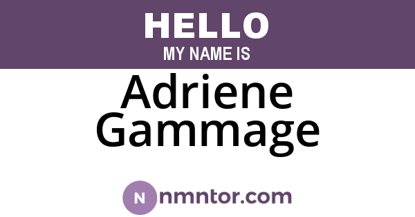 Adriene Gammage