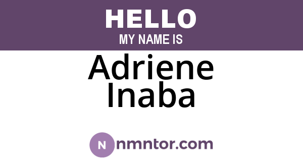 Adriene Inaba