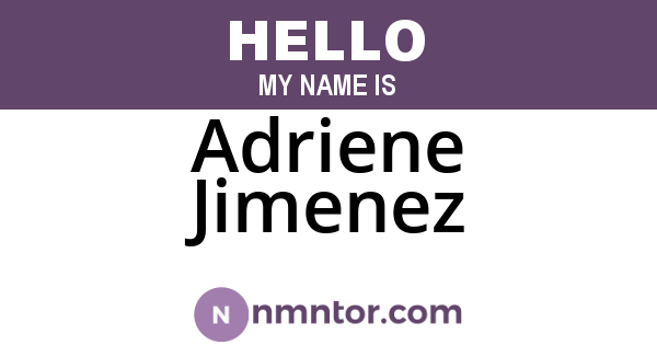 Adriene Jimenez