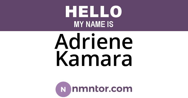 Adriene Kamara