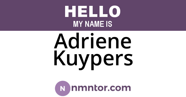 Adriene Kuypers