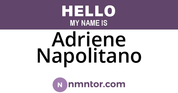 Adriene Napolitano