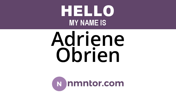 Adriene Obrien