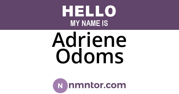 Adriene Odoms
