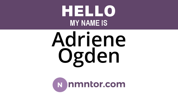 Adriene Ogden