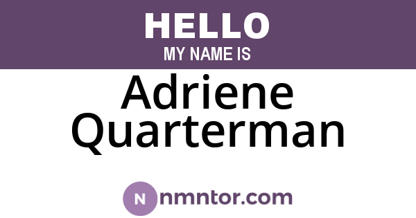 Adriene Quarterman