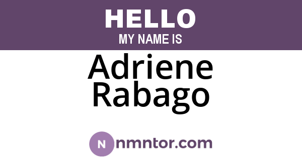 Adriene Rabago