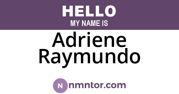 Adriene Raymundo