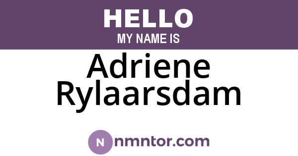 Adriene Rylaarsdam