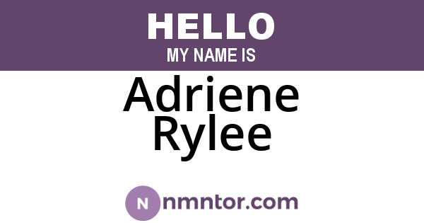 Adriene Rylee