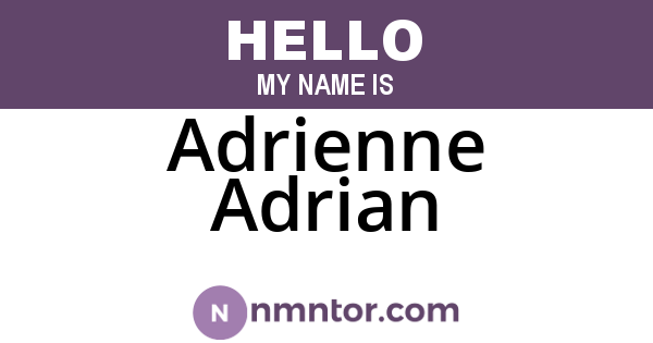 Adrienne Adrian