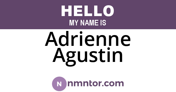 Adrienne Agustin
