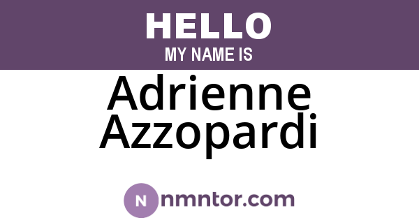 Adrienne Azzopardi