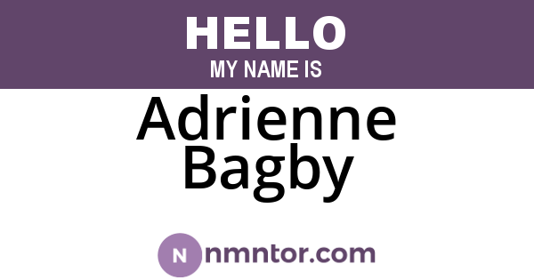 Adrienne Bagby