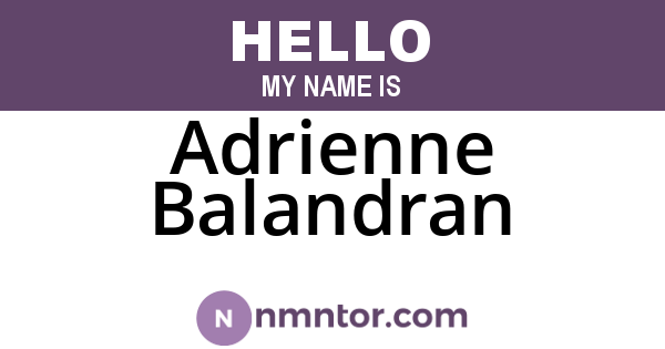 Adrienne Balandran