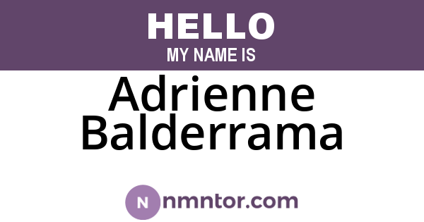 Adrienne Balderrama