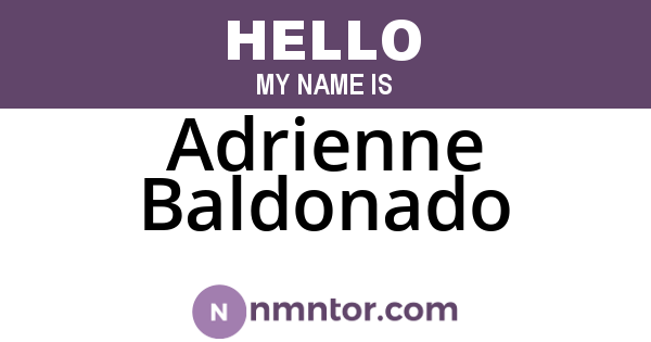 Adrienne Baldonado