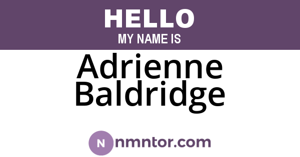 Adrienne Baldridge