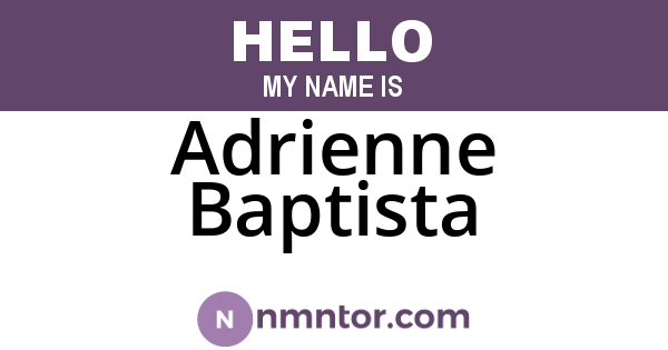 Adrienne Baptista