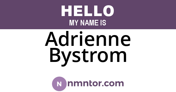 Adrienne Bystrom