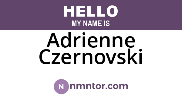 Adrienne Czernovski